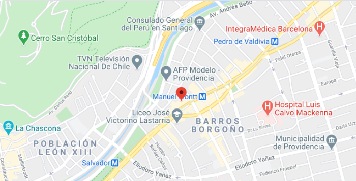 mapa de Av. Providencia 1208